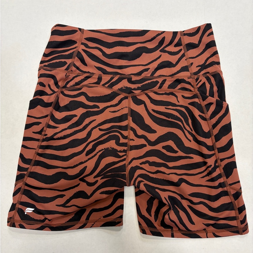 Animal Print Biker Shorts – High Waist Athletic / Workout Shorts 
Size XS-S